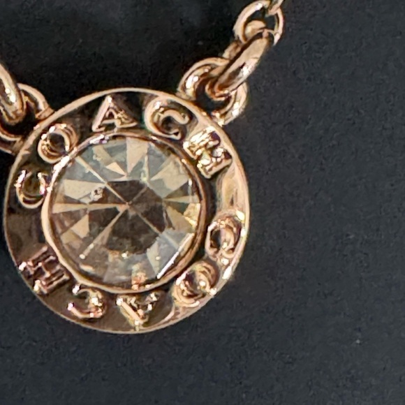 NWT Coach | Open Circle Necklace and Tea Rose Stud Set - Picture 10 of 10